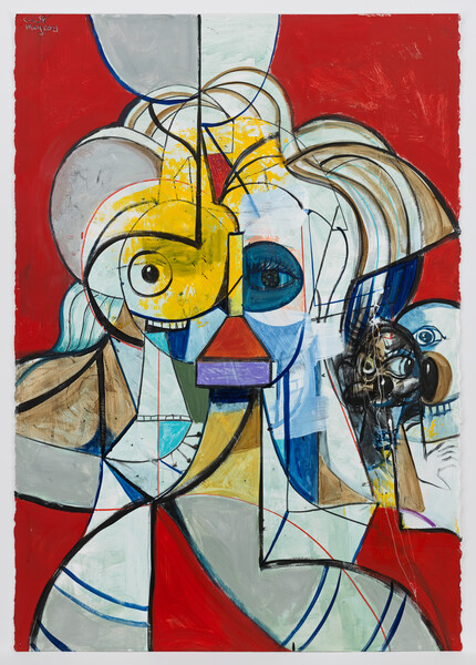 Escape From Humanity by George Condo, 2021. Captured by Genevieve Hanson © George Condo.