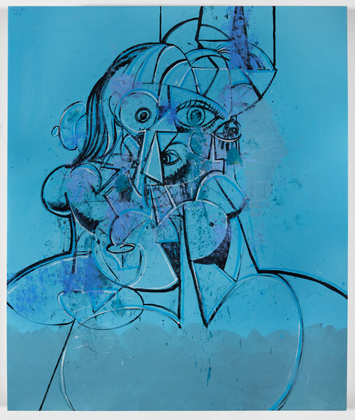 The Blues Musician by George Condo, 2021. Photo by Martin Parsekian © George Condo.