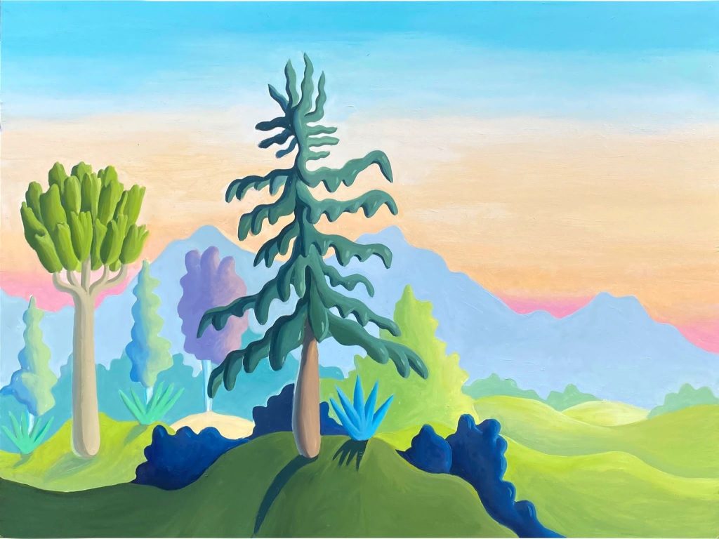 Spruce with grey mountains © Daisy Dodd-Noble