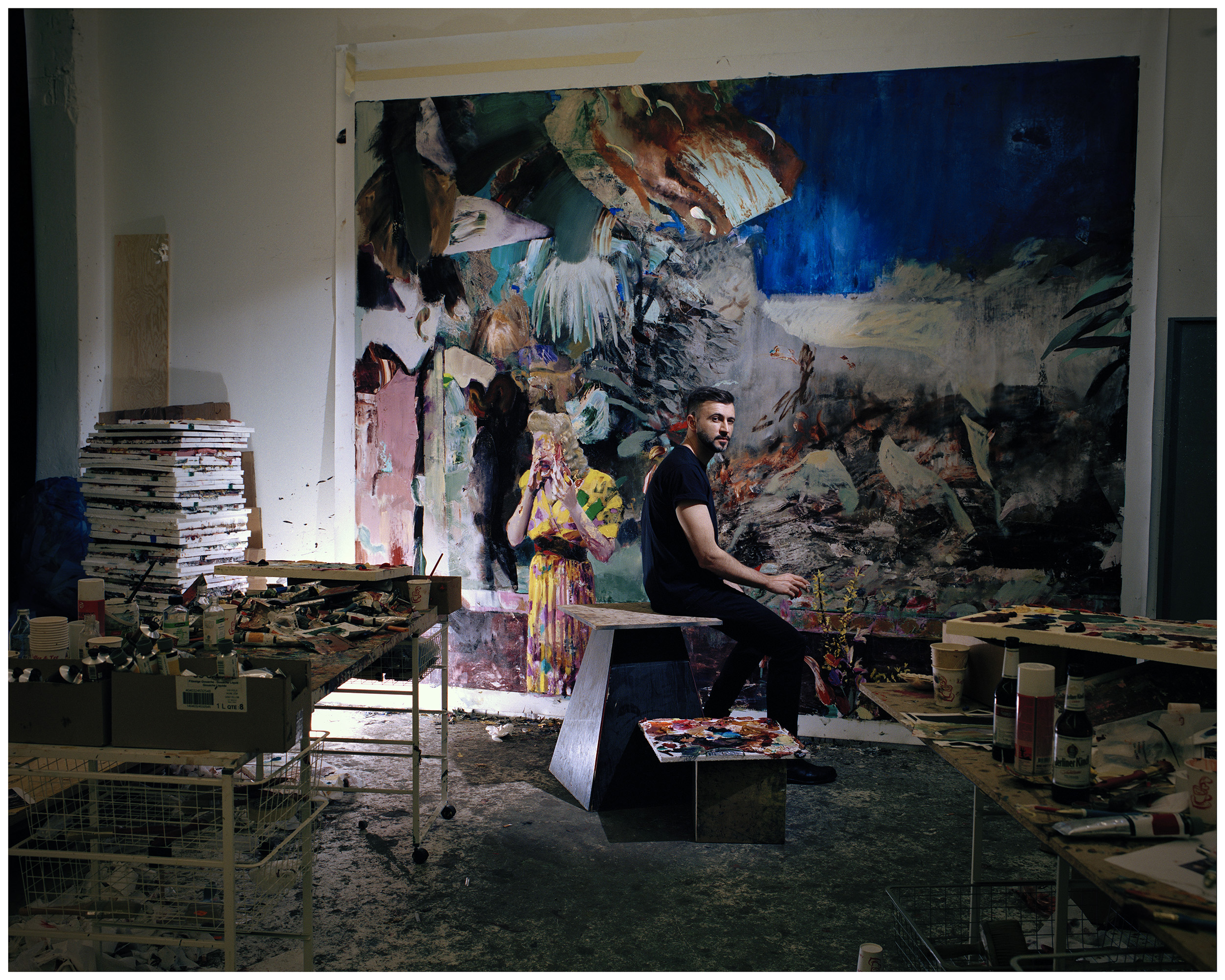 Portrait of Adrian Ghenie by Oliver Mark, Berlin 2014, Collection of the Bucovina Museum Creator: Oliver Mark | Credit: © 2014 Oliver Mark Copyright: © 2014 Oliver Mark