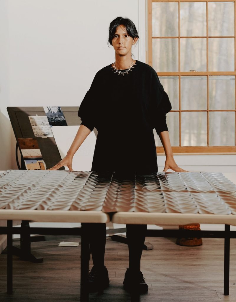 Ayesha Sultana in her studio. Photographs by Peyton Fulford for Art Basel.