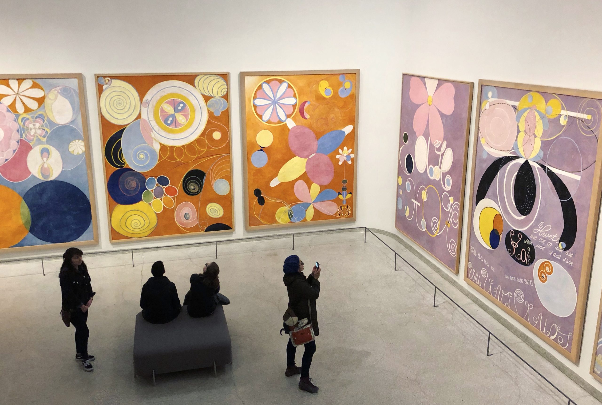 Installation view, Hilma af Klint- Paintings for the Future, Solomon R. Guggenheim Museum, 2018