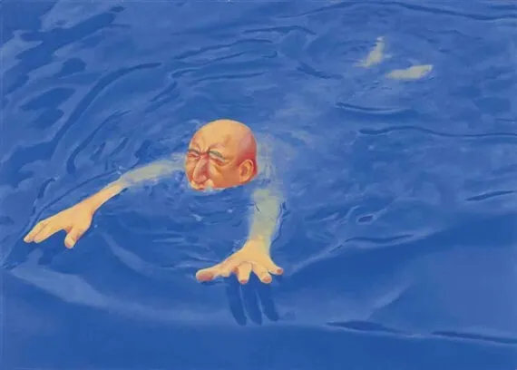 Fang Lijun, Untitled, 1999. Credits: Mutual Art