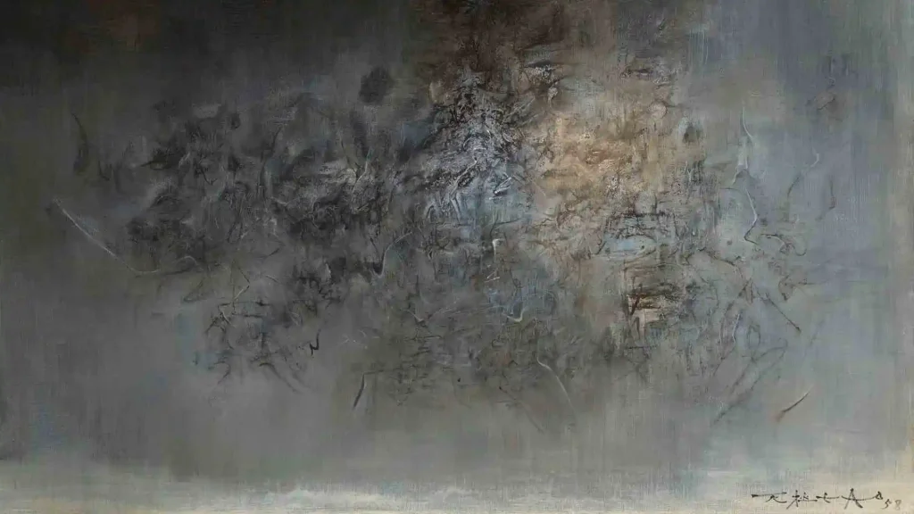 Zao Wou-Ki, Sans titre, 1958, Photo Alex Jamison, Credits: Hirshhorn Museum